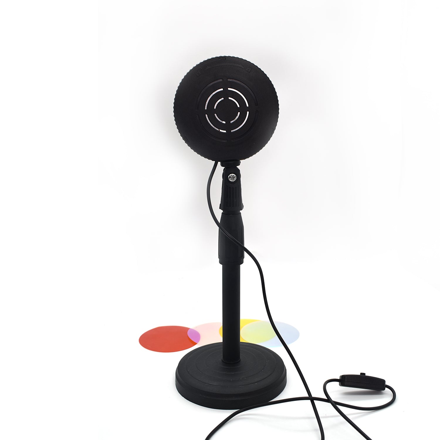 Sunset projection lamp in four colors, LED night light, various angles. Sunset projection lamp in four colors, LED night light, various angles.